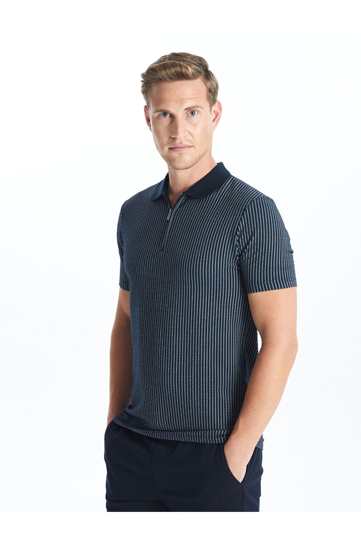 LC Waikiki Yeni Sezon Polo Yaka Kisa Kollu Erkek Tisort - S4O592Z8