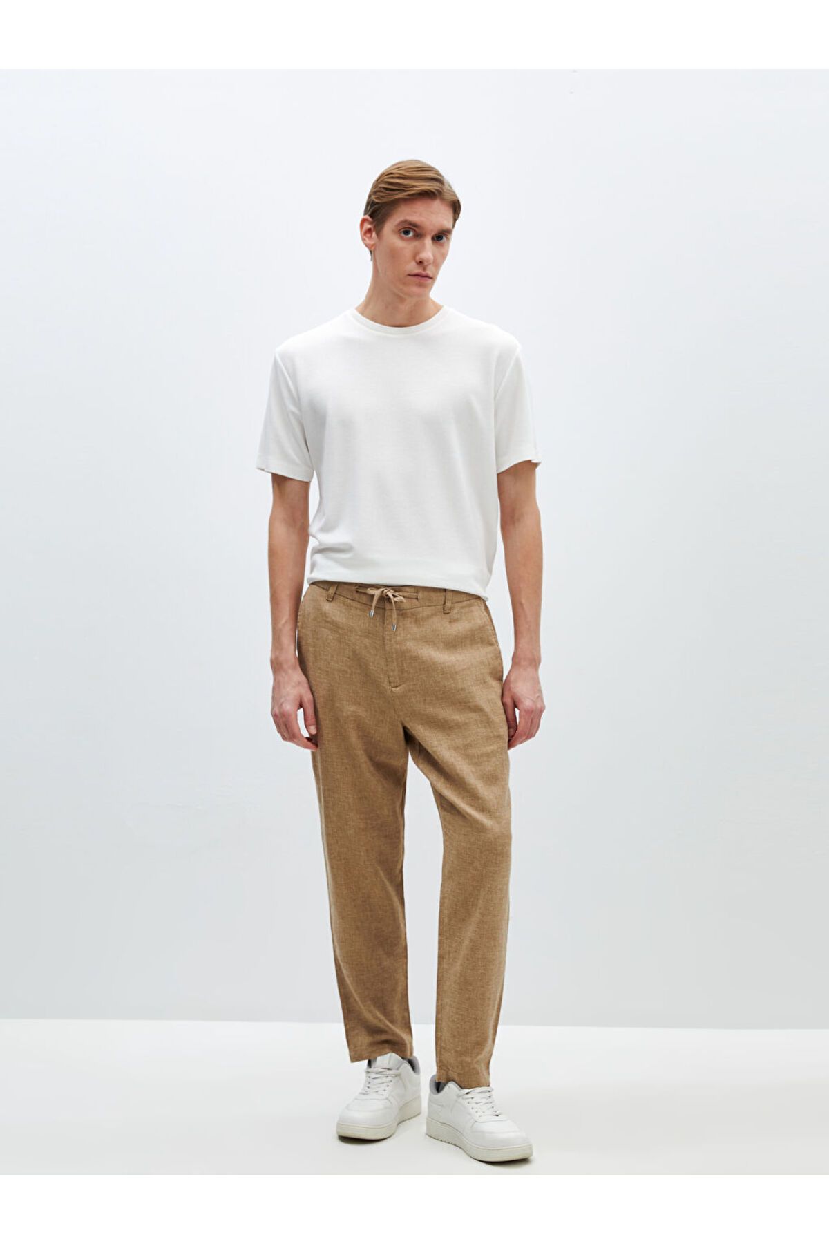 LC Waikiki Yeni Sezon Slim Fit Keten Karisimli Erkek Pantolon - S48965Z8