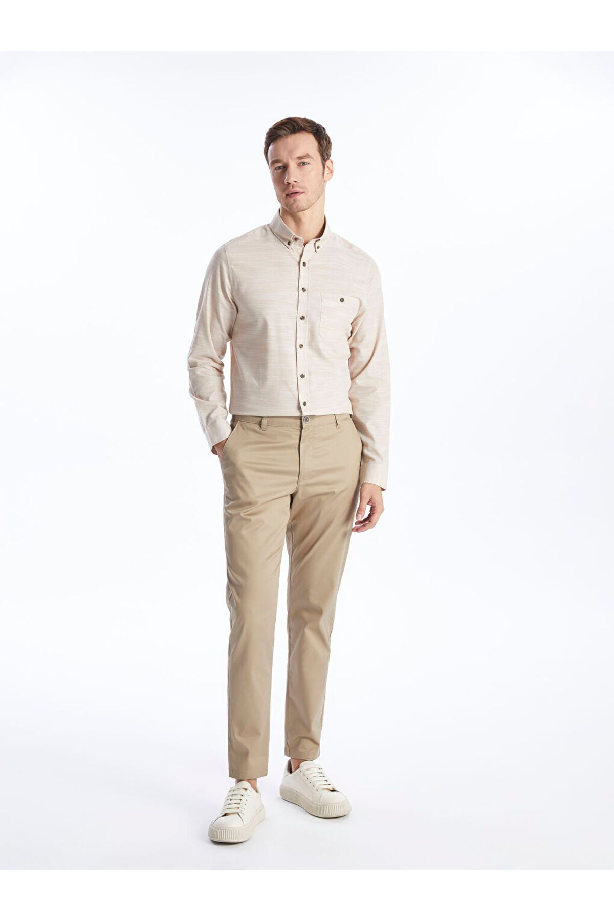 LC Waikiki Dar Kalıp Gabardin Erkek Chino Pantolon