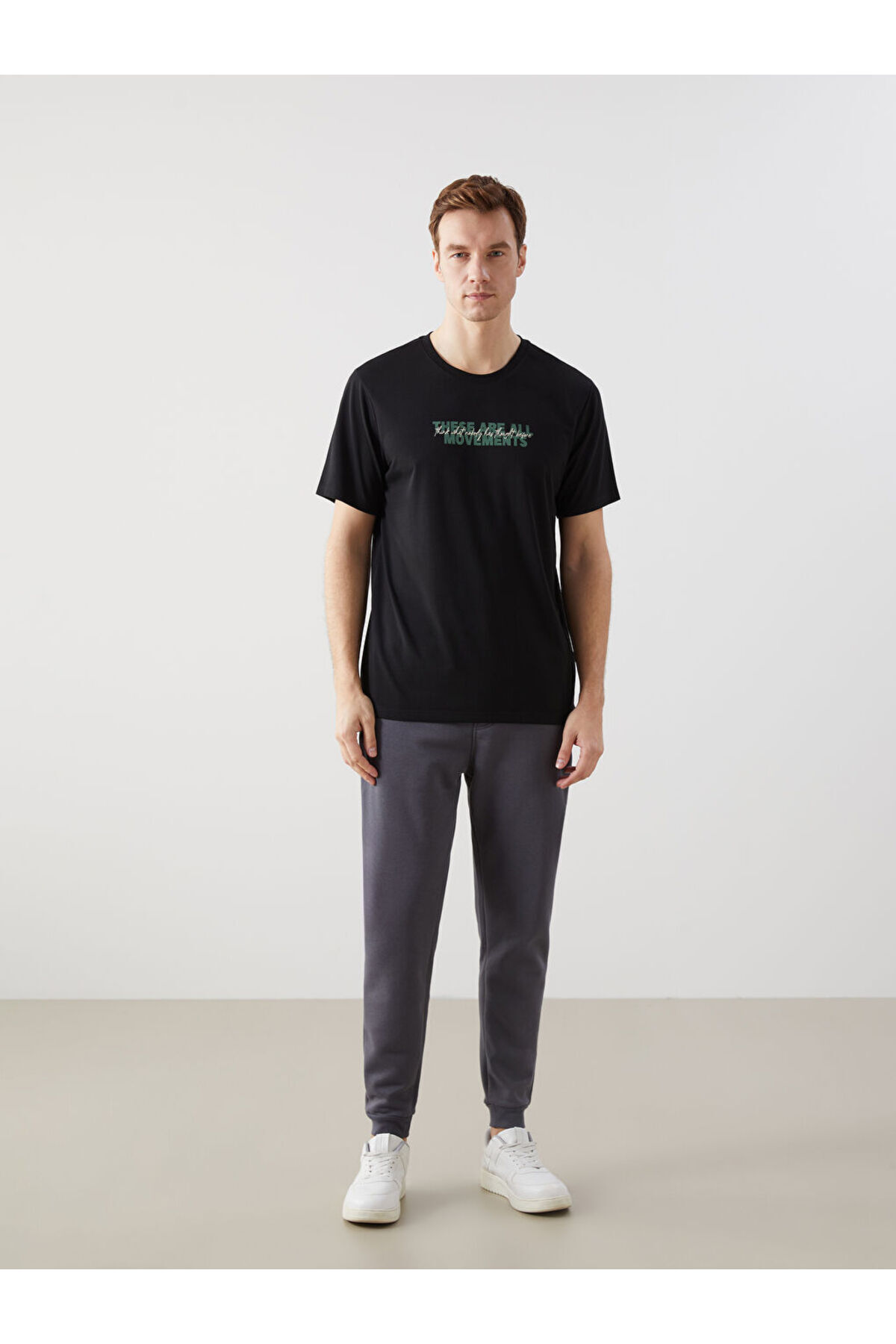 LC Waikiki-Tricou pentru bărbați din bumbac pieptănat cu mânecă scurtă cu decolteu LCW 2