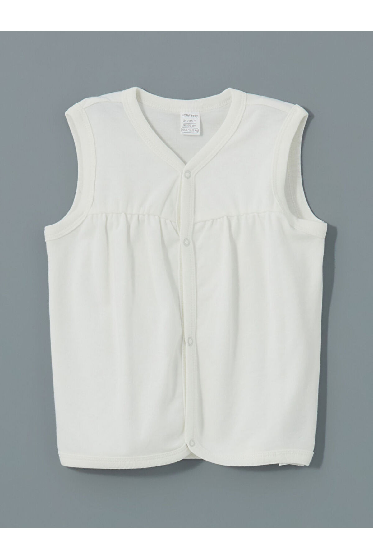 LC Waikiki LCW V Yaka Basic Kız Bebek Yelek Fashion fotoğrafı 2 (önizleme)
