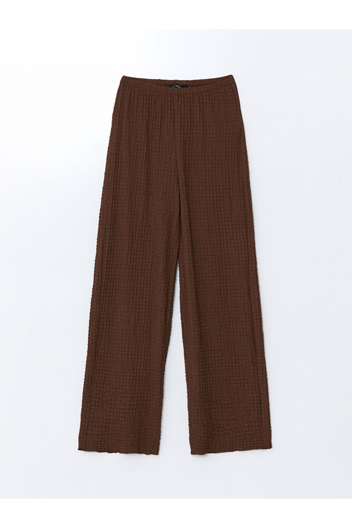 LC Waikiki-Create Your Style from Uzg Store |   Textured Women's Trousers with Elastic Waist 1