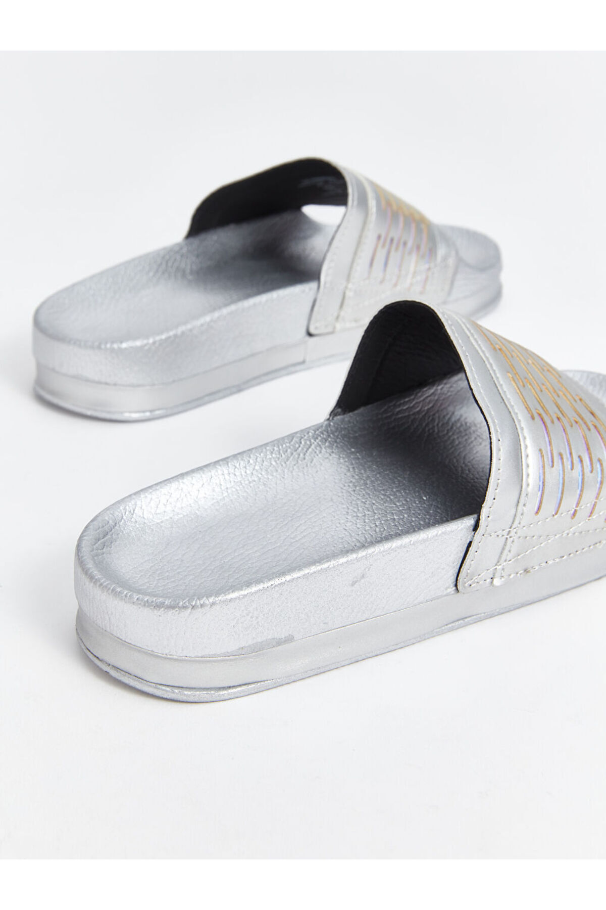 LC Waikiki-New Season Stripe Patterned Women's Slippers - S4Na34Z8 5