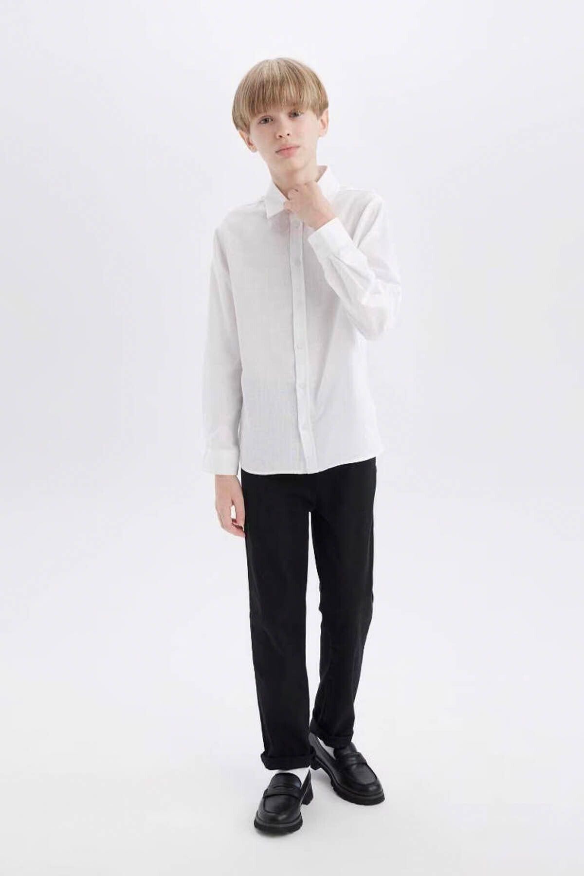 DeFacto-White Boy's Shirt W3236A6/Wt34 4