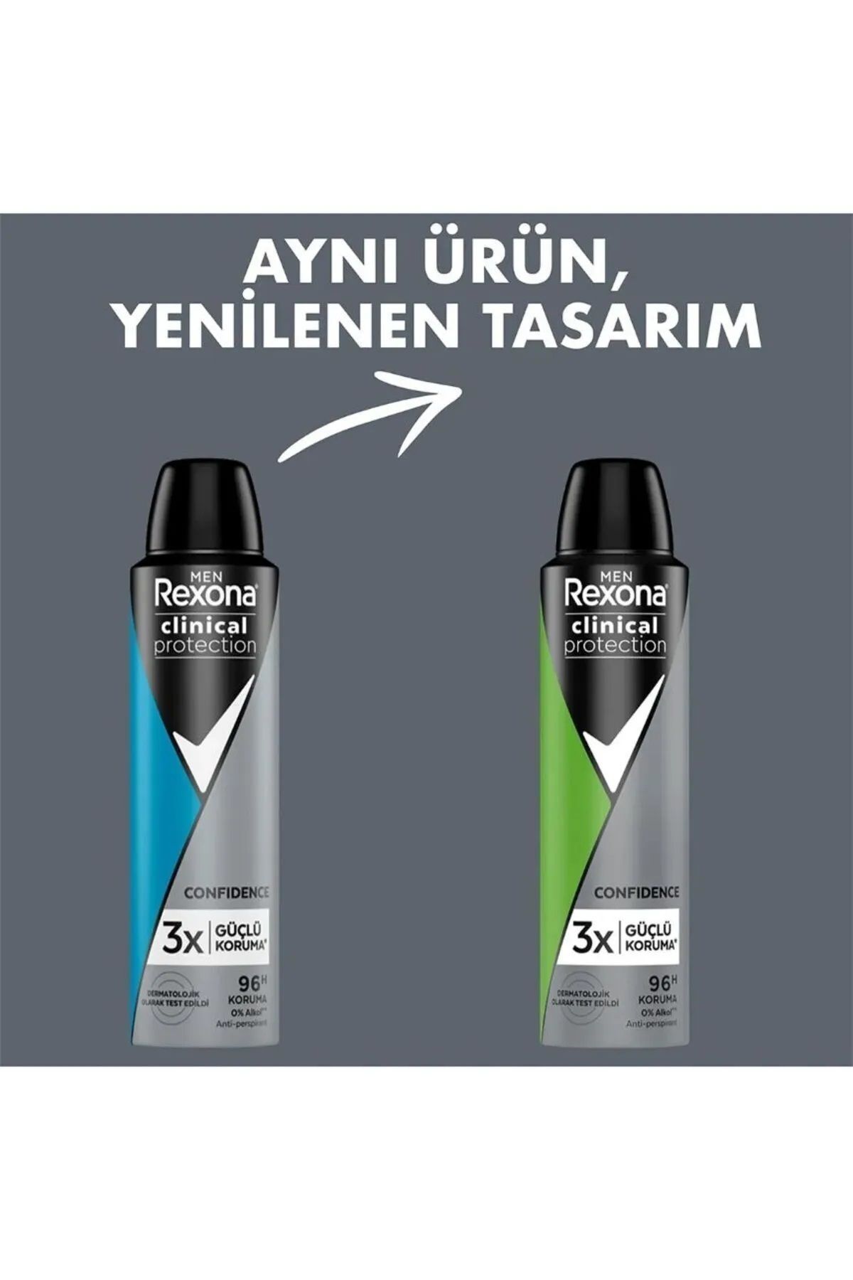 دئودورانت اسپری مردانه رکسونا کلینیکال پروتکشن 150 میلی‌لیتر – محافظت 96 ساعته Rexona