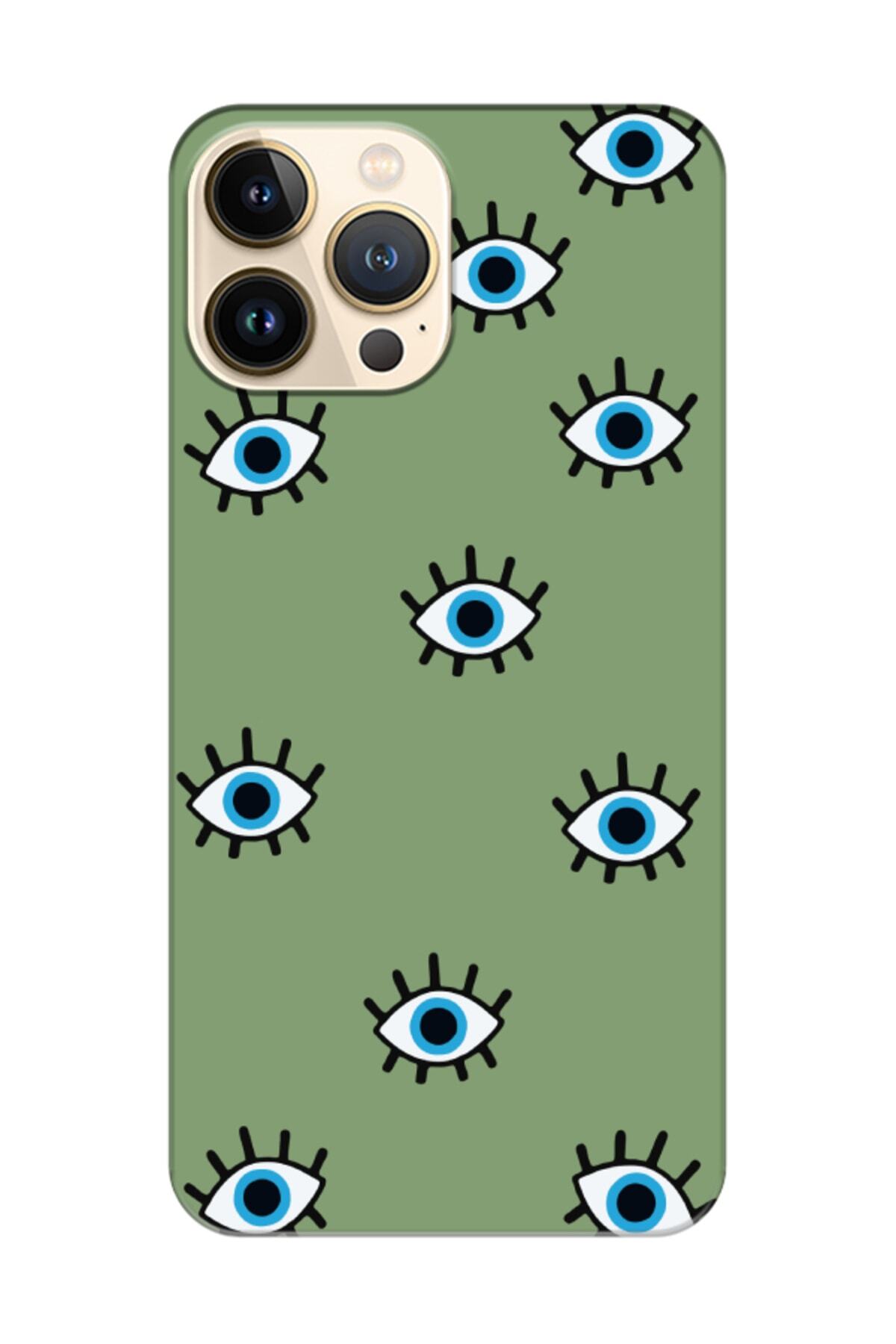 iPhone 13 Pro Max Evil Eye Green Phone Case