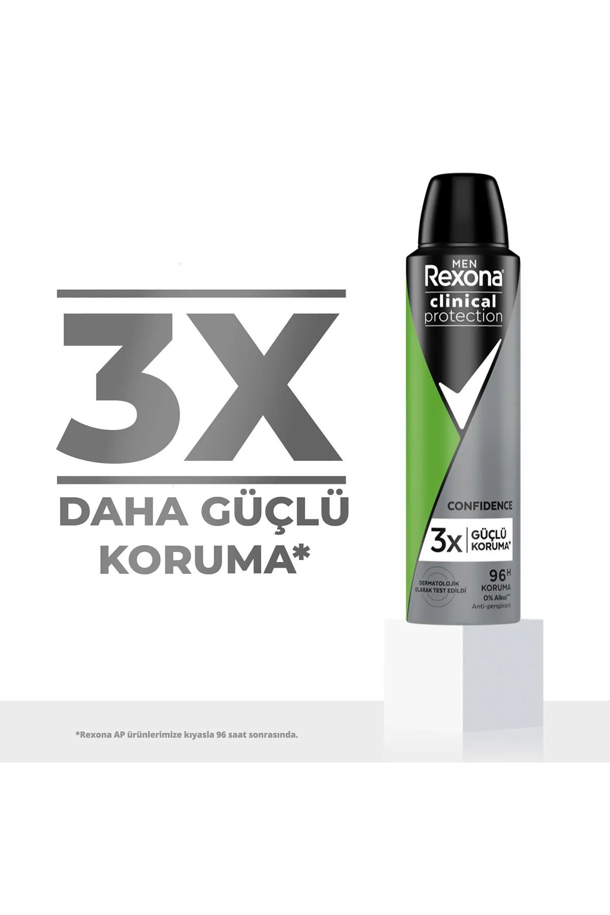 دئودورانت اسپری مردانه رکسونا کلینیکال پروتکشن 150 میلی‌لیتر – محافظت 96 ساعته Rexona