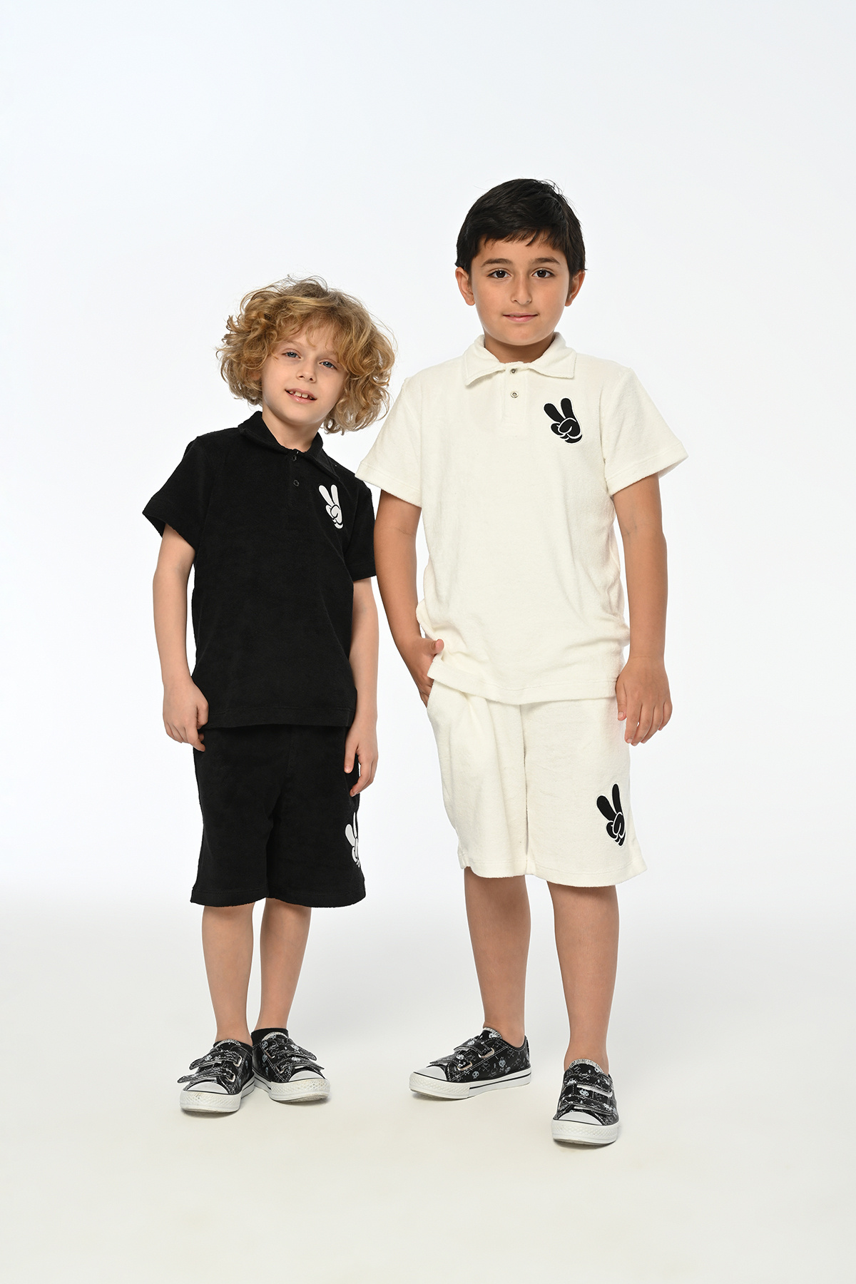 LupiaKids-Summer Boy's Suit 100% Cotton - T-Shirt & Shorts - Terry Fabric for 2 People 6