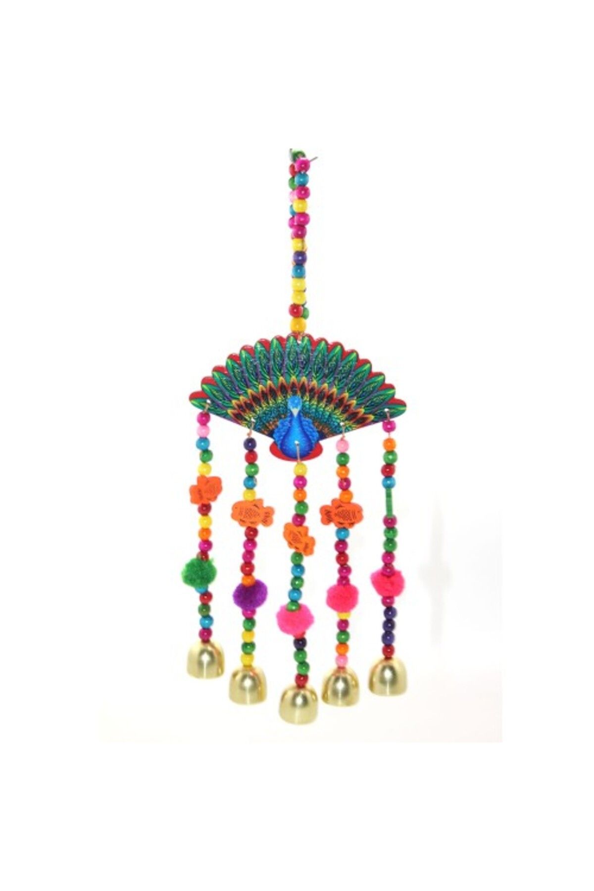 Mu Art Ahşap Tavuskuşu Rüzgar Çanı Model 2