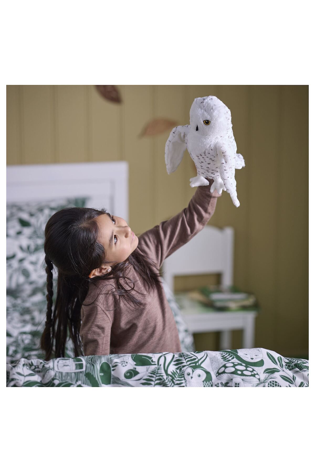 IKEA-Soft Toy 25 cm White Hand Puppet- Owl 4