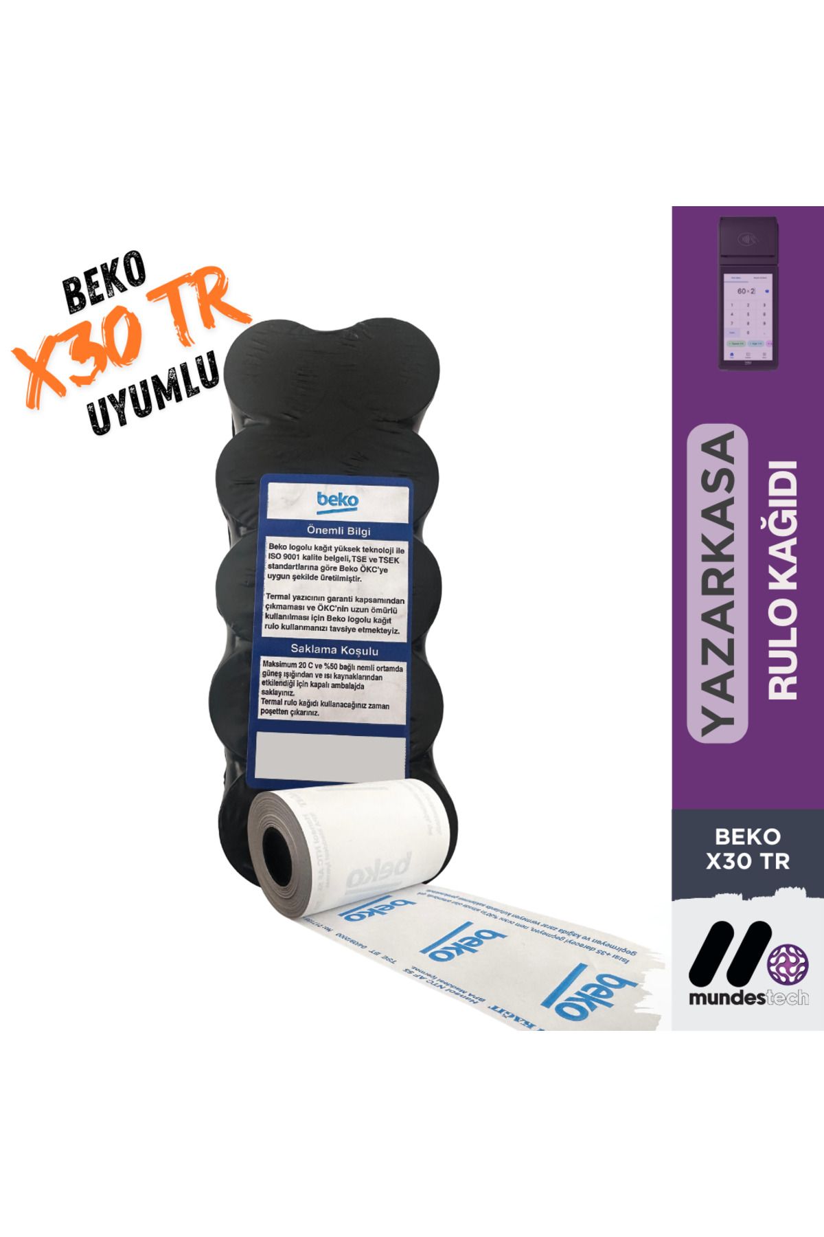 Beko X30 TR Yazarkasa Rulosu Ekonomik Paket