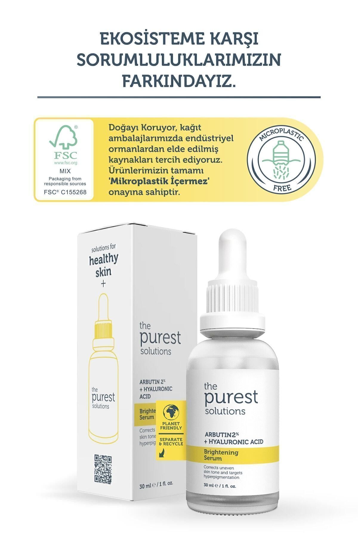 The Purest Solutions-Ser de îngrijire a pielii cu arbutină anti-pete - 30 ml (arbutină 2% + acid hialuronic) 5
