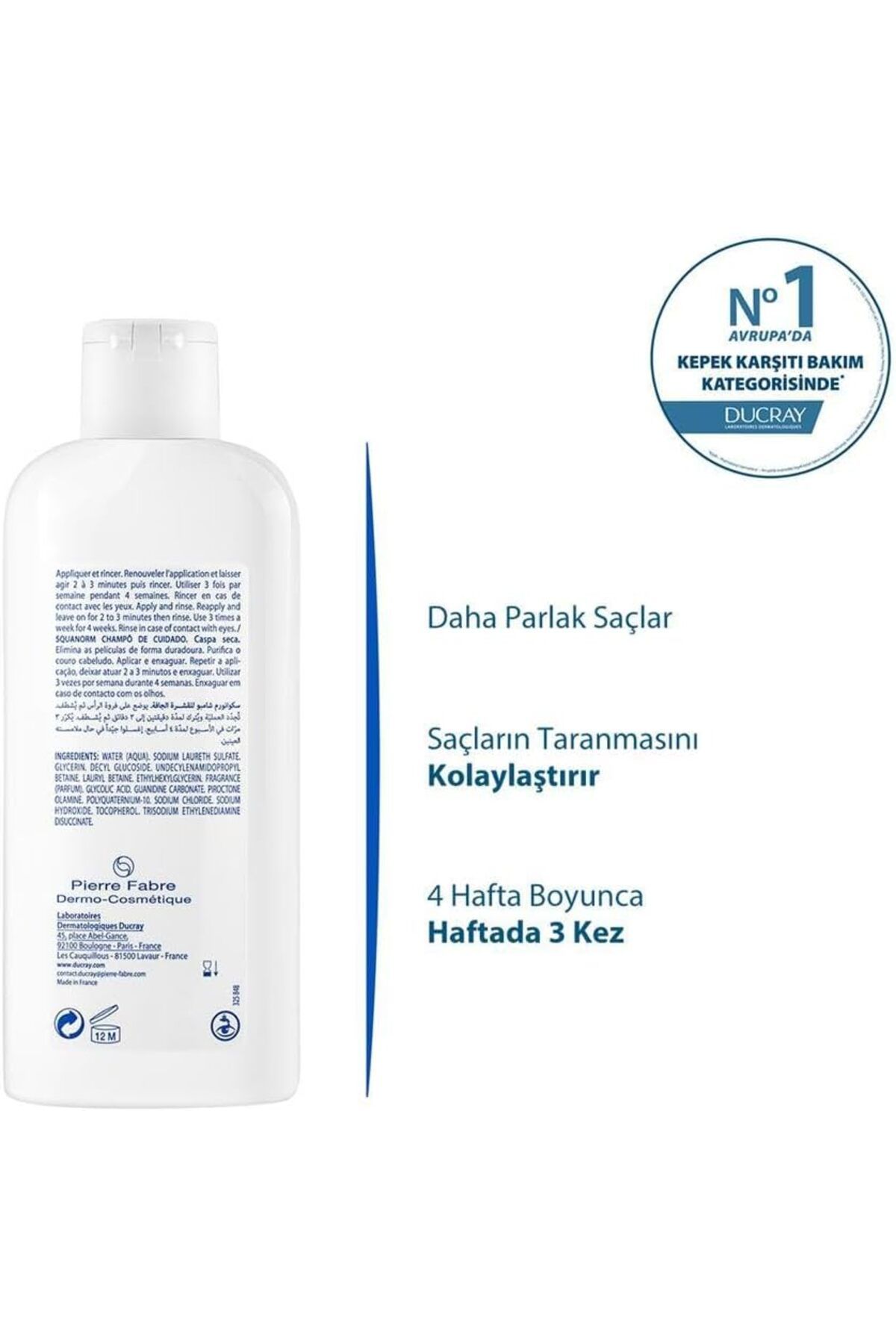 Ducray-Squanorm Dry Dandruff Shampoo 200 ml 4