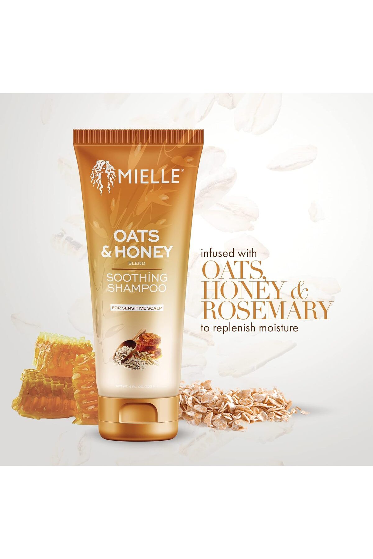MIELLE-Oats & Honey Sensitive Scalp Soothing Shampoo 237ml 7