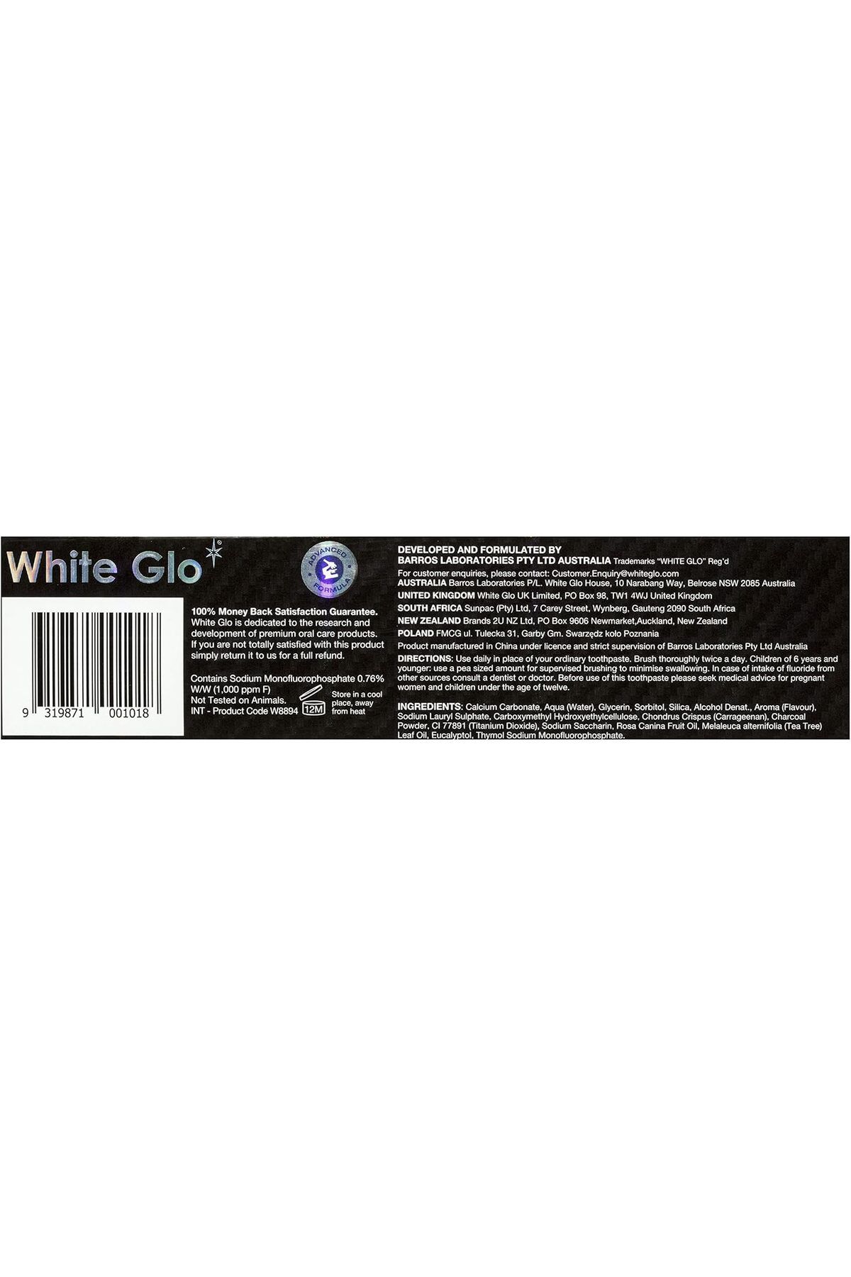 White Glo-White Glo Charcoal Whitening Toothpaste for Bad Breath 100ml 3