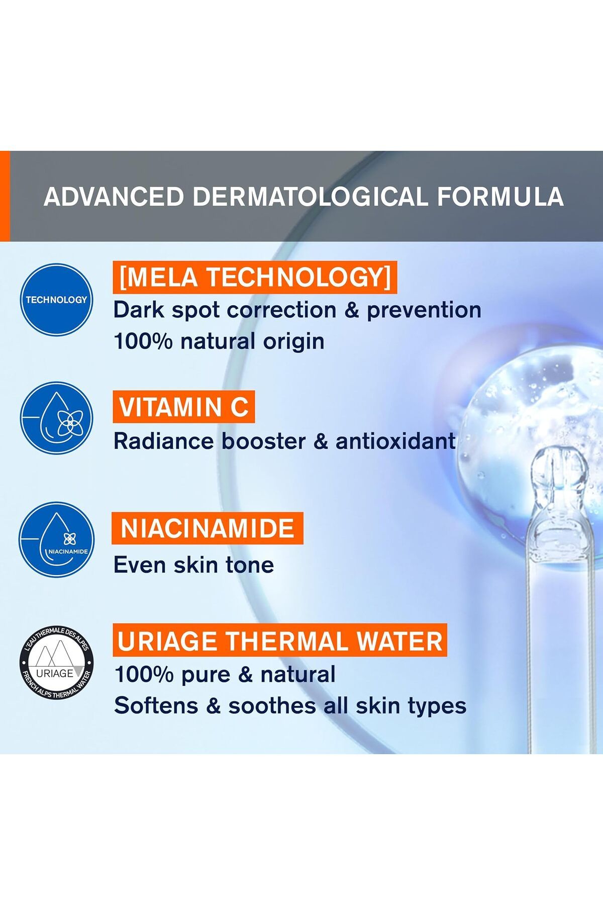 Uriage-Depiderm Brightening Cleansing Foaming Foaming Cleanser 100 ml 6