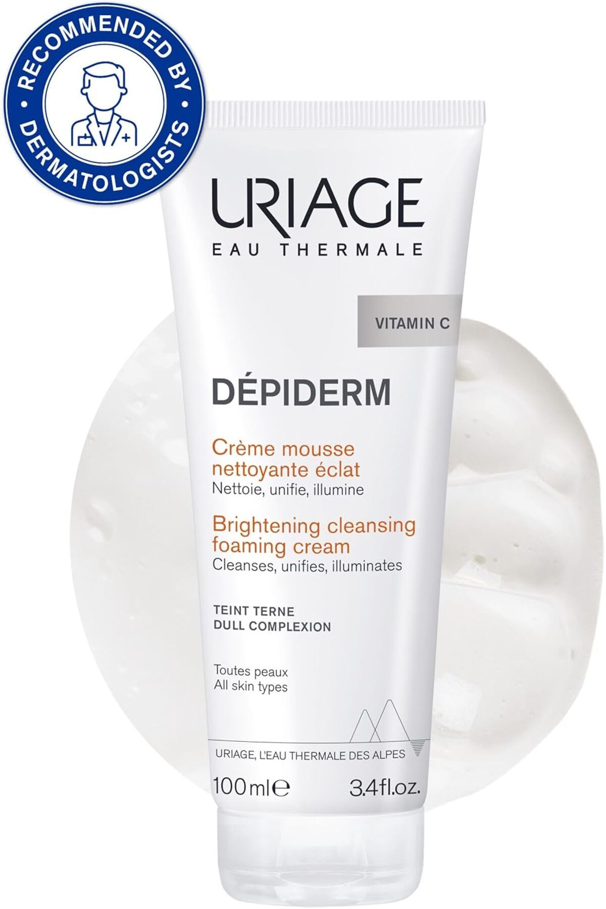 Uriage-Depiderm Brightening Cleansing Foaming Foaming Cleanser 100 ml 3