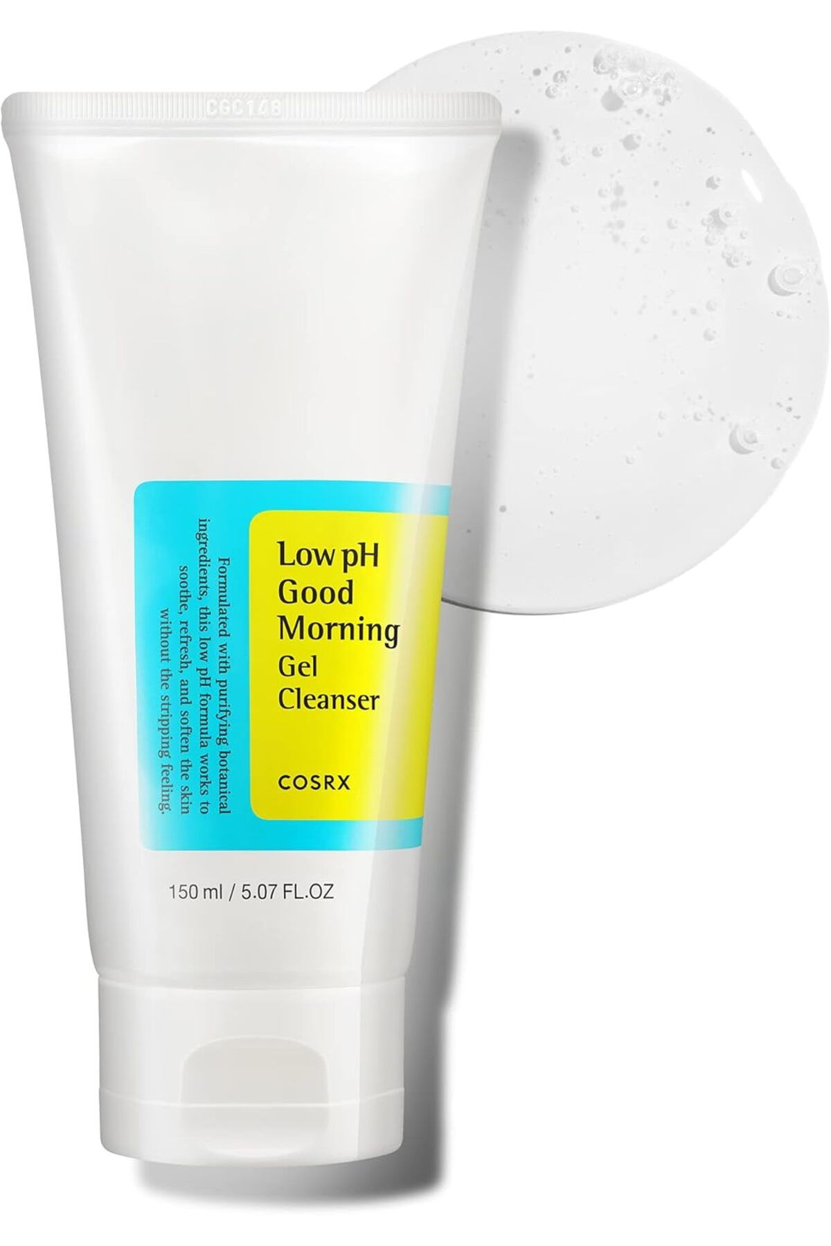 Cosrx-Low Ph Good Morning Gel Cleanser - Daily Cleansing Gel with Ph 5 Value 4
