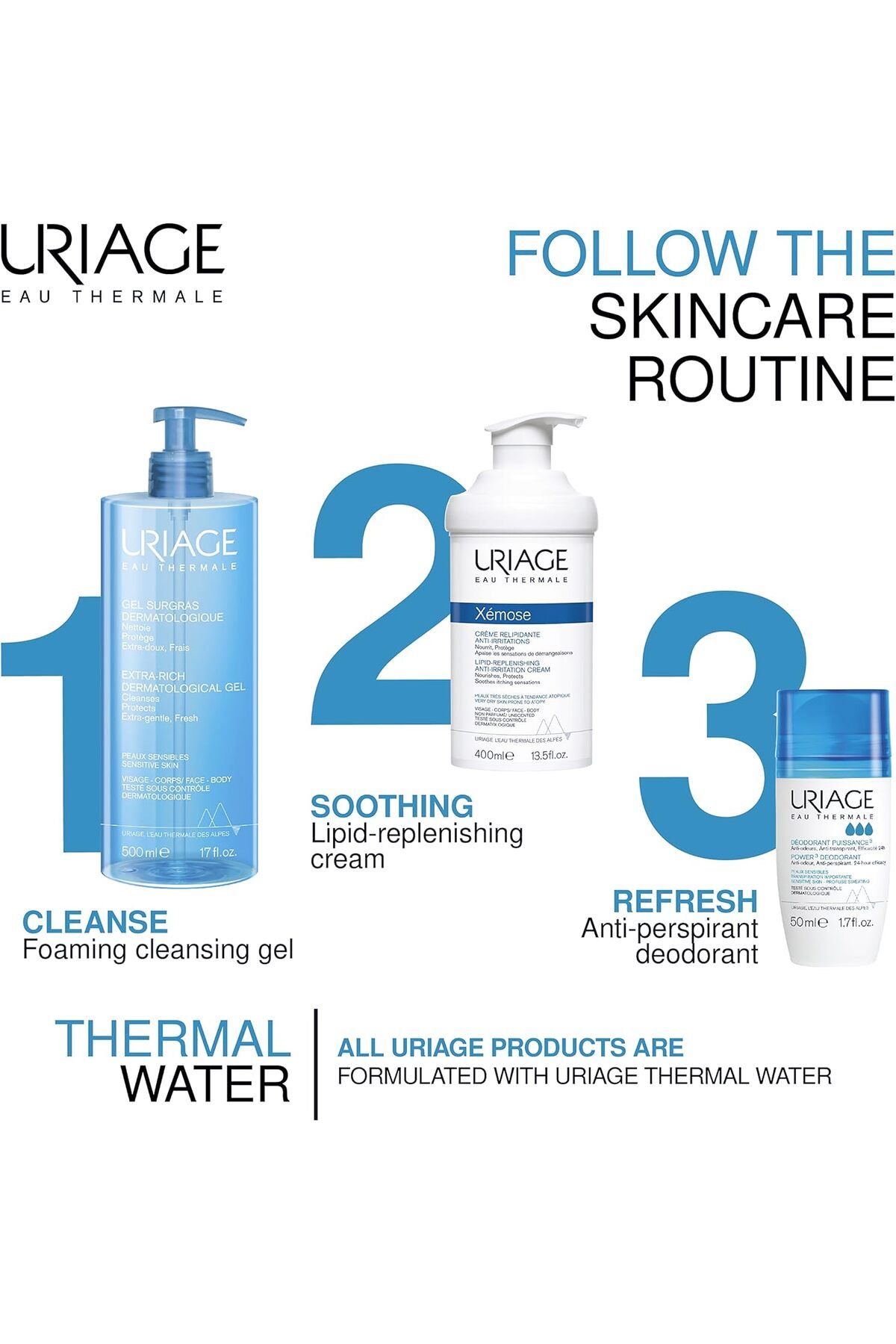 Uriage-Uriage Power 3 Roll-On Deodorant 50ml 13
