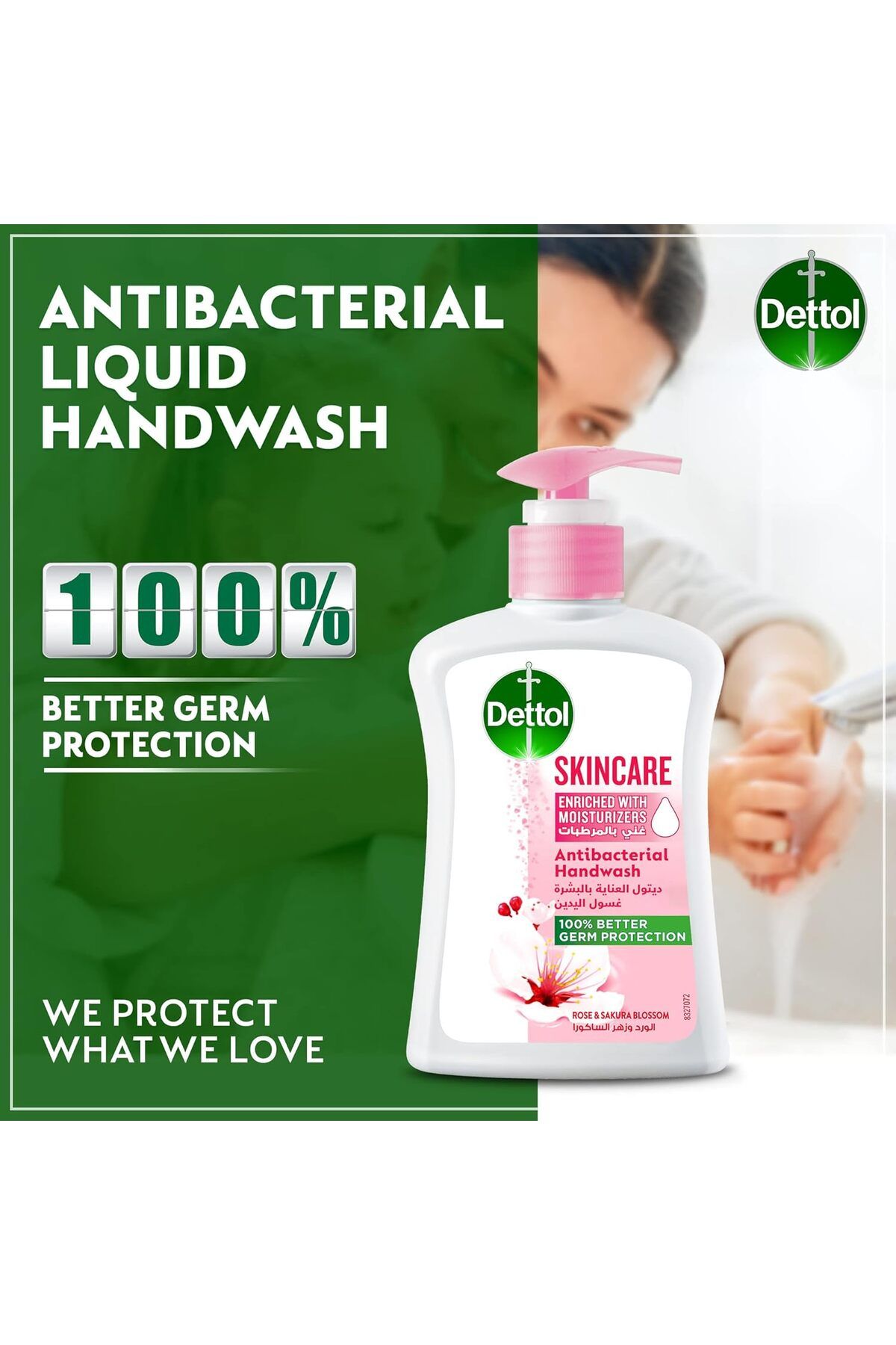 Dettol-Skincare Liquid Hand Wash Soap Pump for Effective Germ Protection & Personal Hygiene, Protect 11