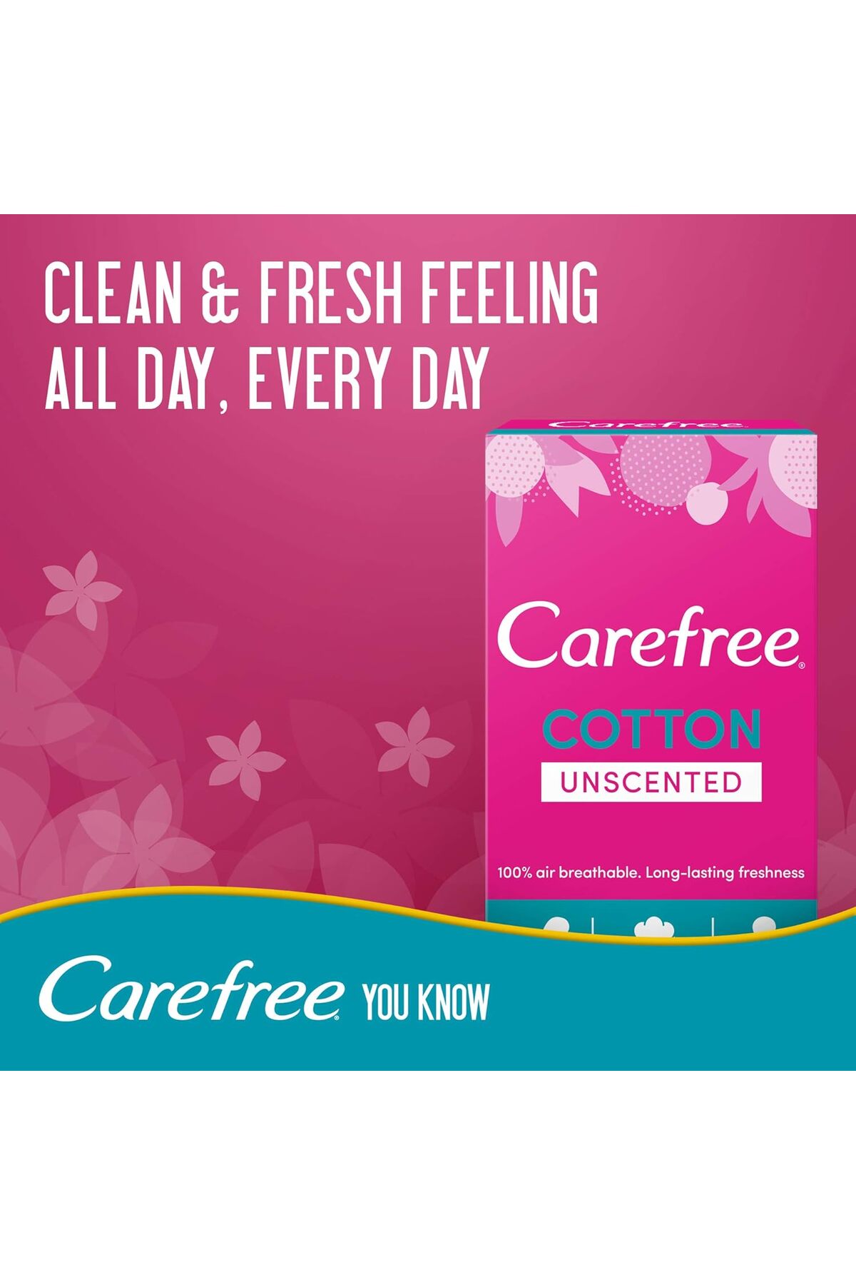 Carefree-PANTYLINERS NORMALCOTTON 34PCS(0386)(2358) 9