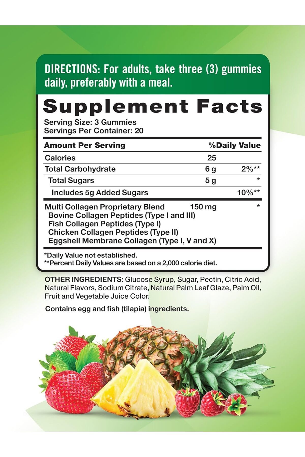 Nature's Truth-Multi Collagen Gummies | Type I, II, III, V, X | 60 Count | Non-GMO & Gluten Free Com 9