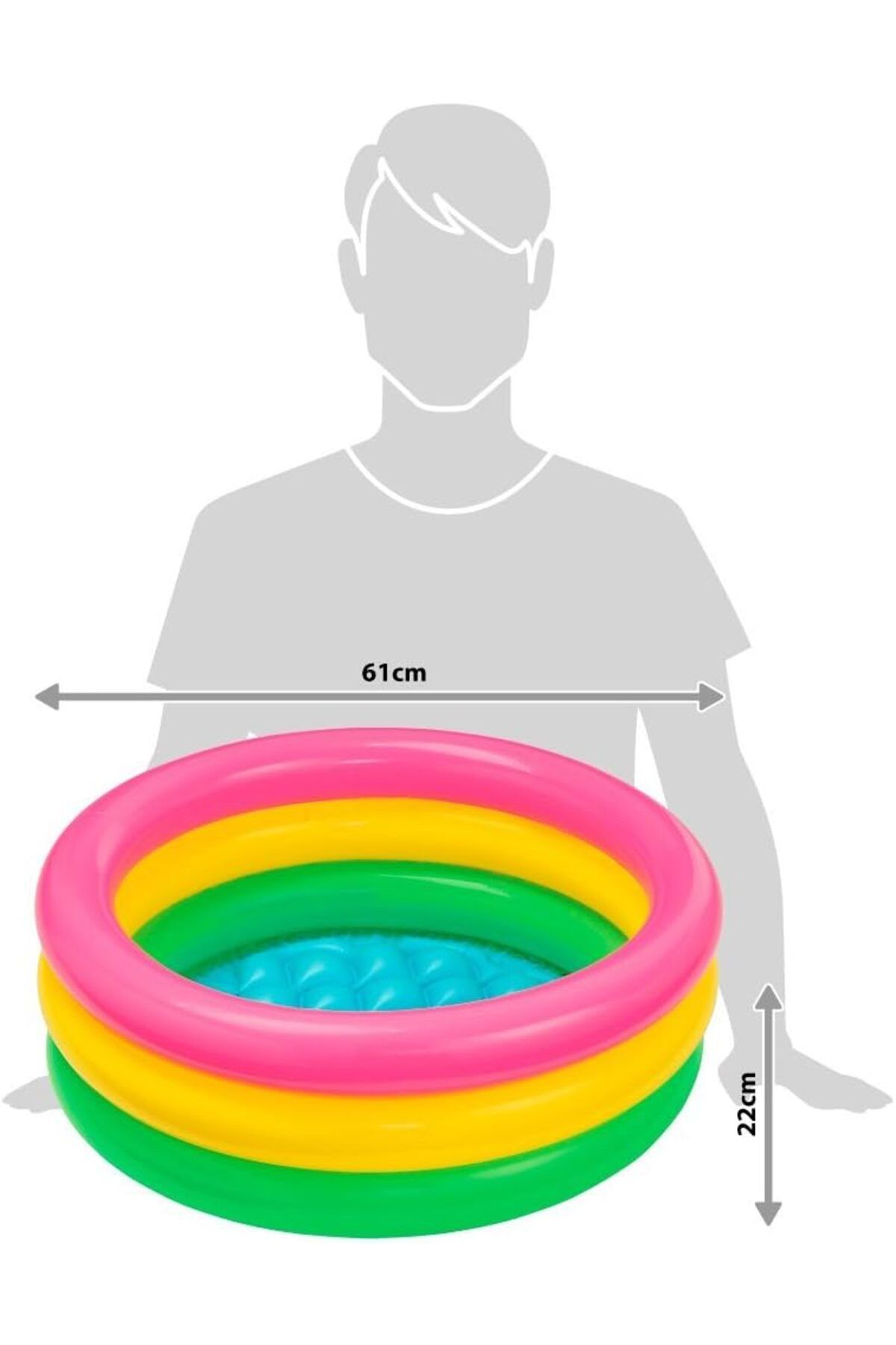 Intex-Baby Pool with Inflatable Base and 3 Nodes 61x22 Cm 7