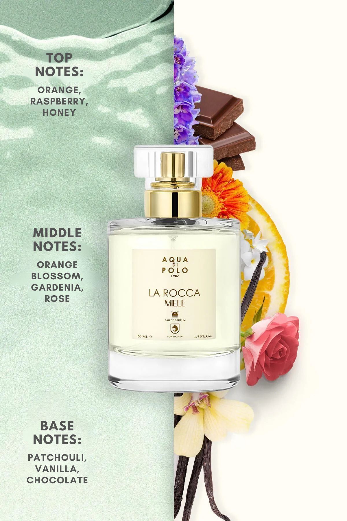 Aqua Di Polo 1987 عطر زنانه میله 50 میل لا روکا