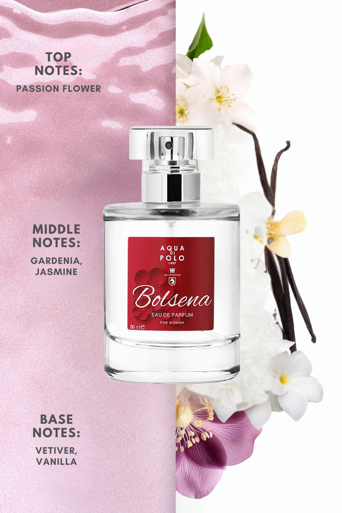 Aqua Di Polo 1987 عطر زنانه 50 میلی لیتر با نام بولسنا از برند آکوا دی پولو ۱۹۸۷