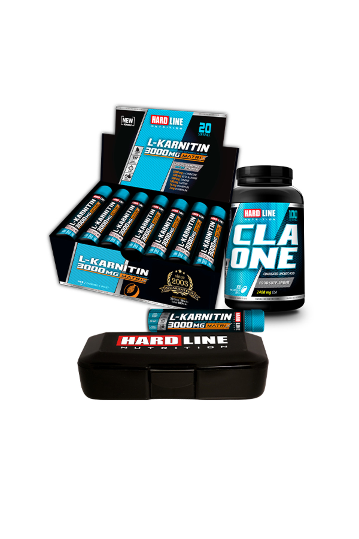 Hardline L-karnitin Matrix 3000 Mg Şeftali Aromalı + Cla One Enerji Güç Diyet Form