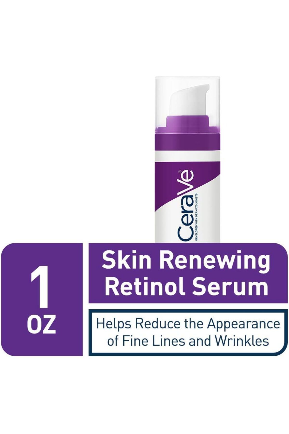CeraVe-Anti Aging Retinol Serum for Face | 1 Ounce | Cream Serum for Smoothing Fine Lines | Fragranc 2