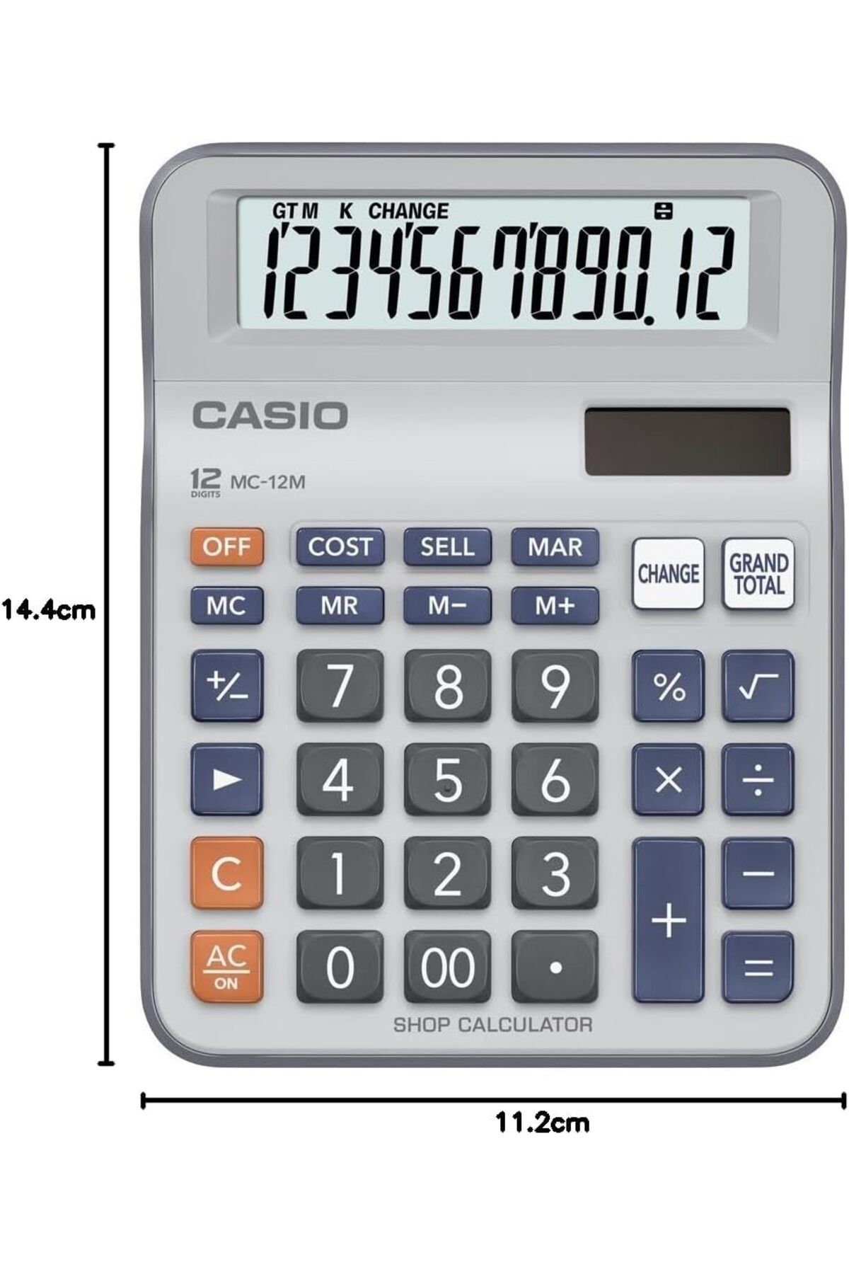 Casio-آلة حاسبة كاسيو Mc 12M المكتبية ذات 12 رقمًا 6