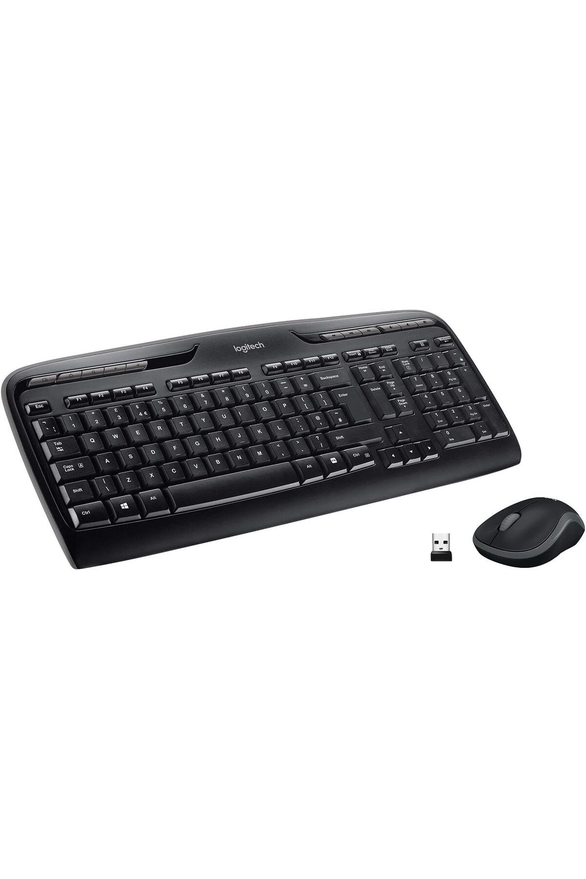logitech-مجموعة لوحة المفاتيح والماوس اللاسلكية MK330 لنظام التشغيل Windows، 2.4 جيجا هرتز لاسلكية مع مستقبل USB، Po 1