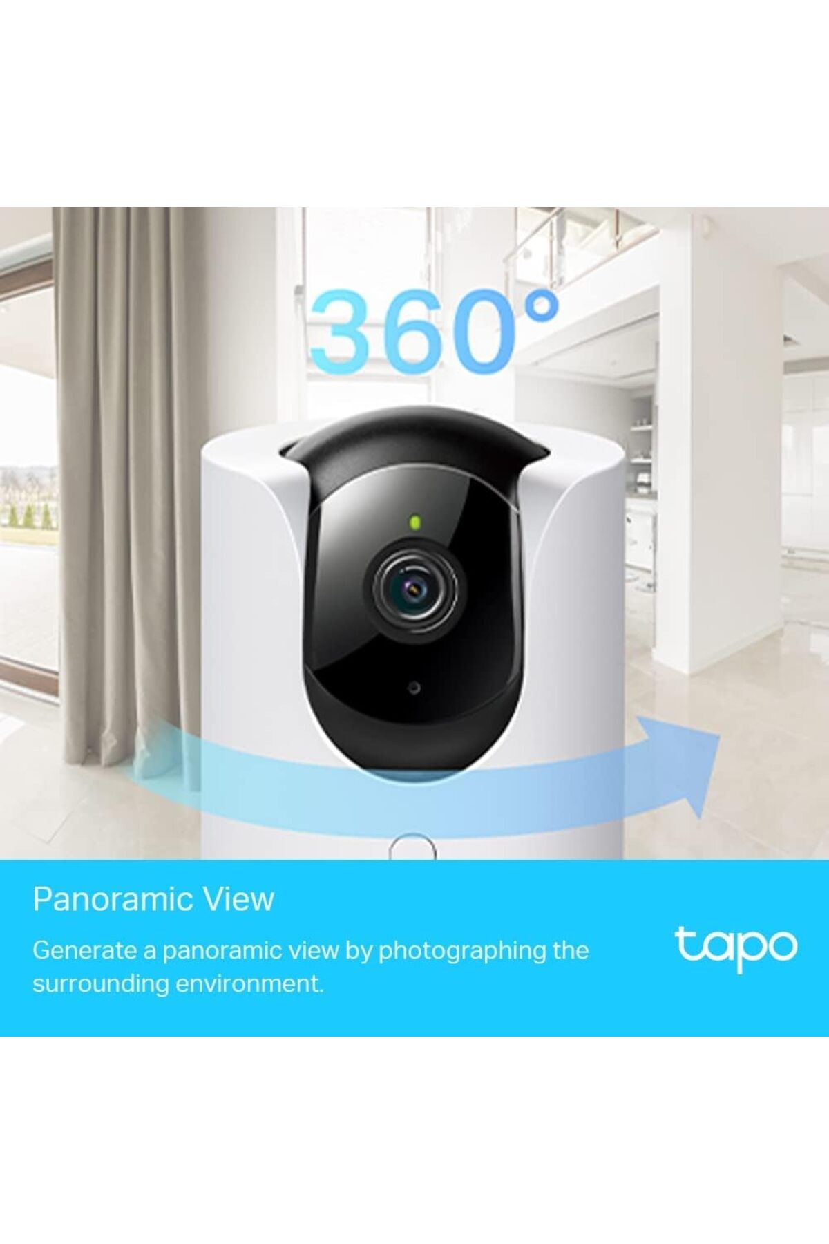 tapo-TP-Link Tapo 2K QHD Pan/Tilt Security Camera,AI Detection, Privacy Protection,Starlight Sensor, 2-wa 5