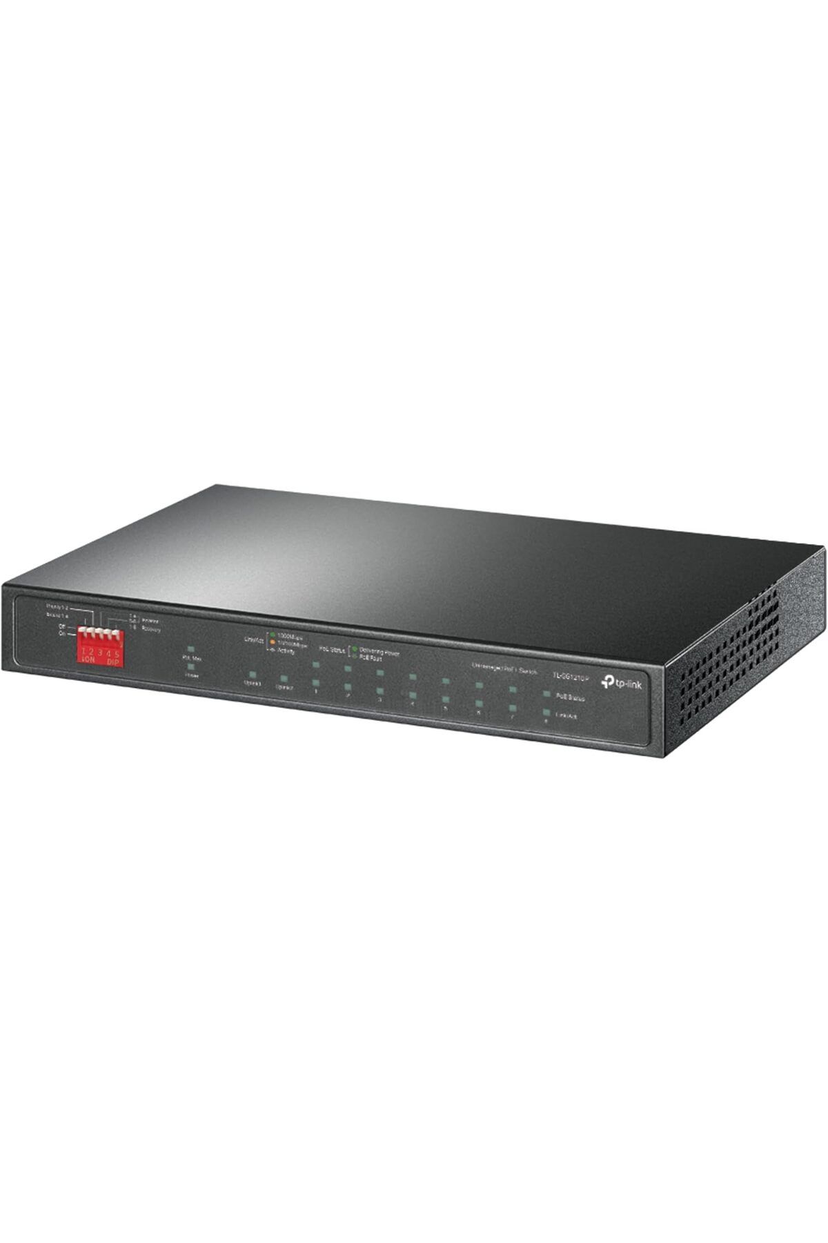 TP-LINK-TL-SG1210P 10-Port Gigabit Desktop Switch with 8 Port PoE+ Ethernet Switch ( 30W/PoE port & 1