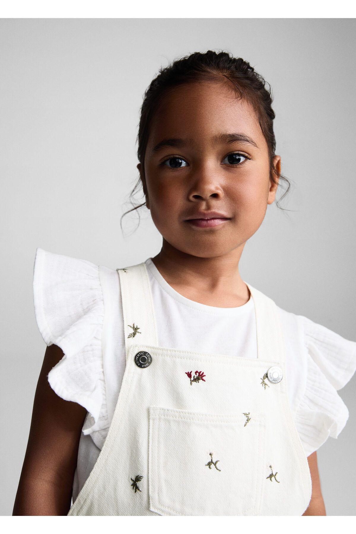 MANGO-Baby Girl Cherry White Jumpsuit 67084786 4