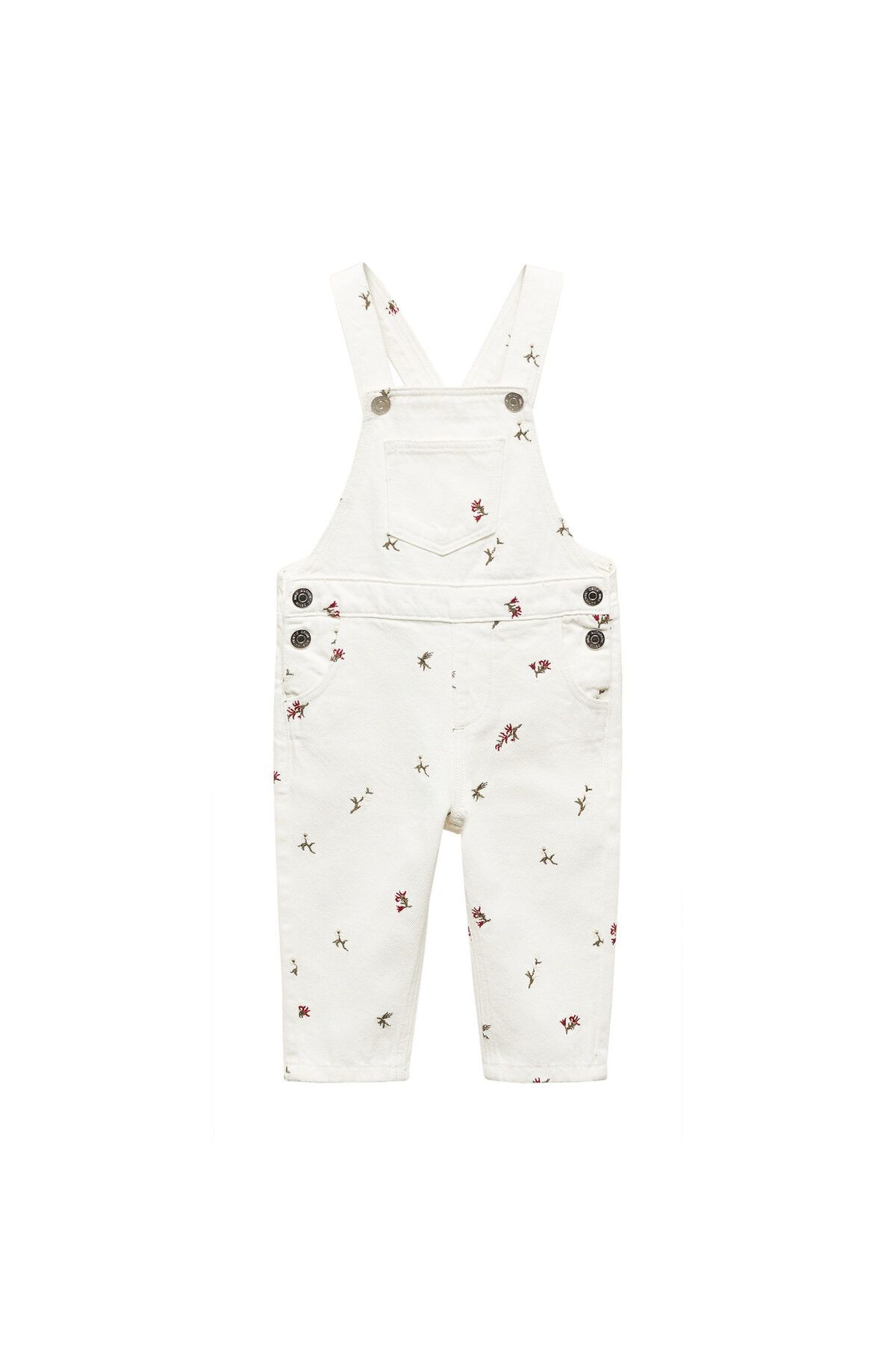 MANGO-Baby Girl Cherry White Jumpsuit 67084786 2