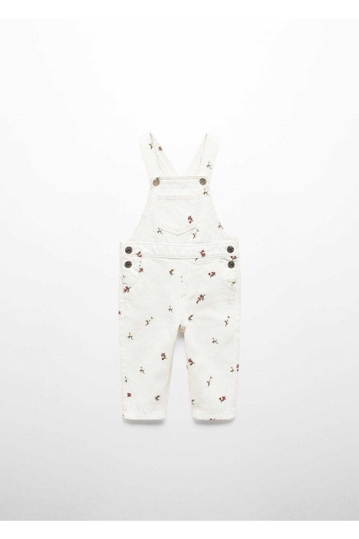 MANGO-Baby Girl Cherry White Jumpsuit 67084786 1