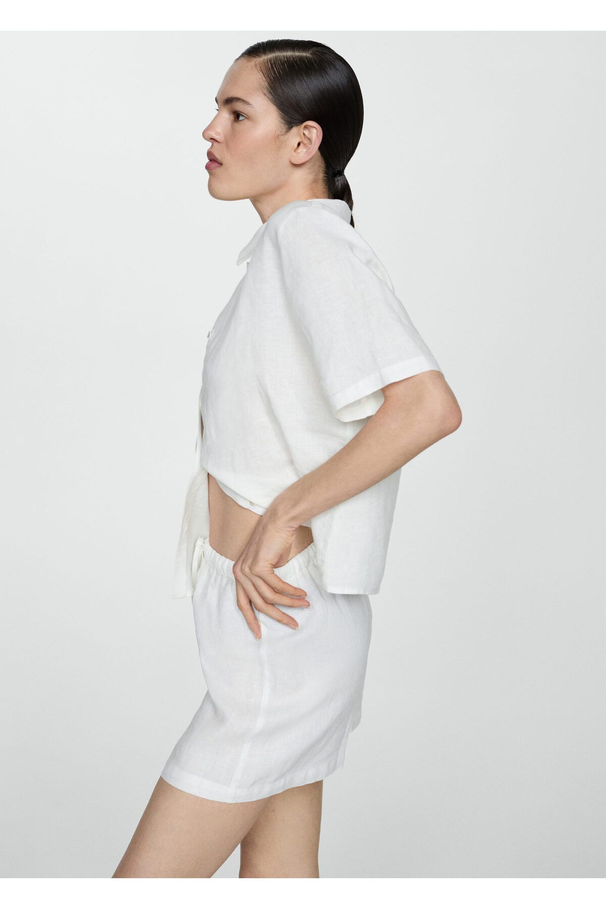 MANGO Woman-Weißes Pyjama-Oberteil für Frauen 67086042 4
