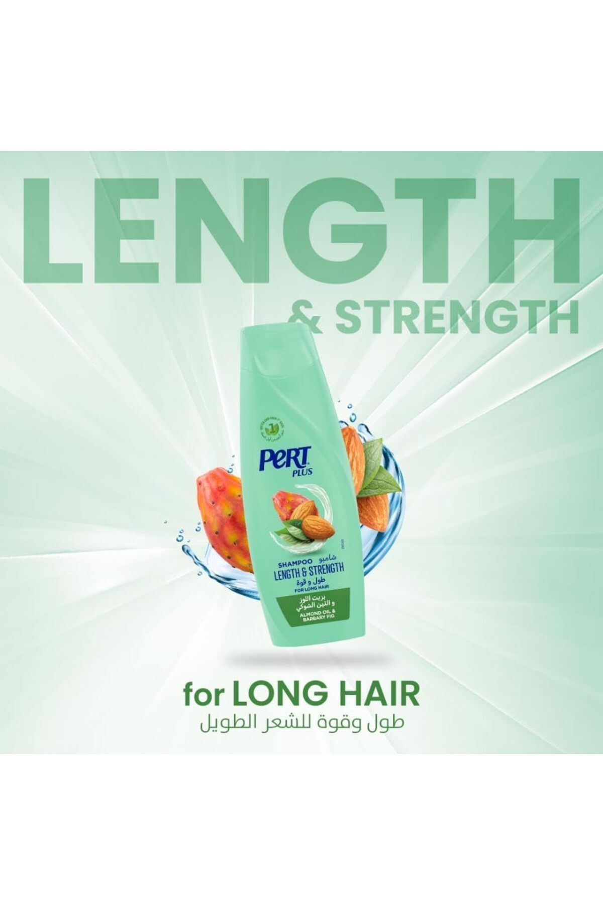 PERT PLUS-بيرت بلس  شامبو للشعر الطويل  بزيت اللوز 400مل 3