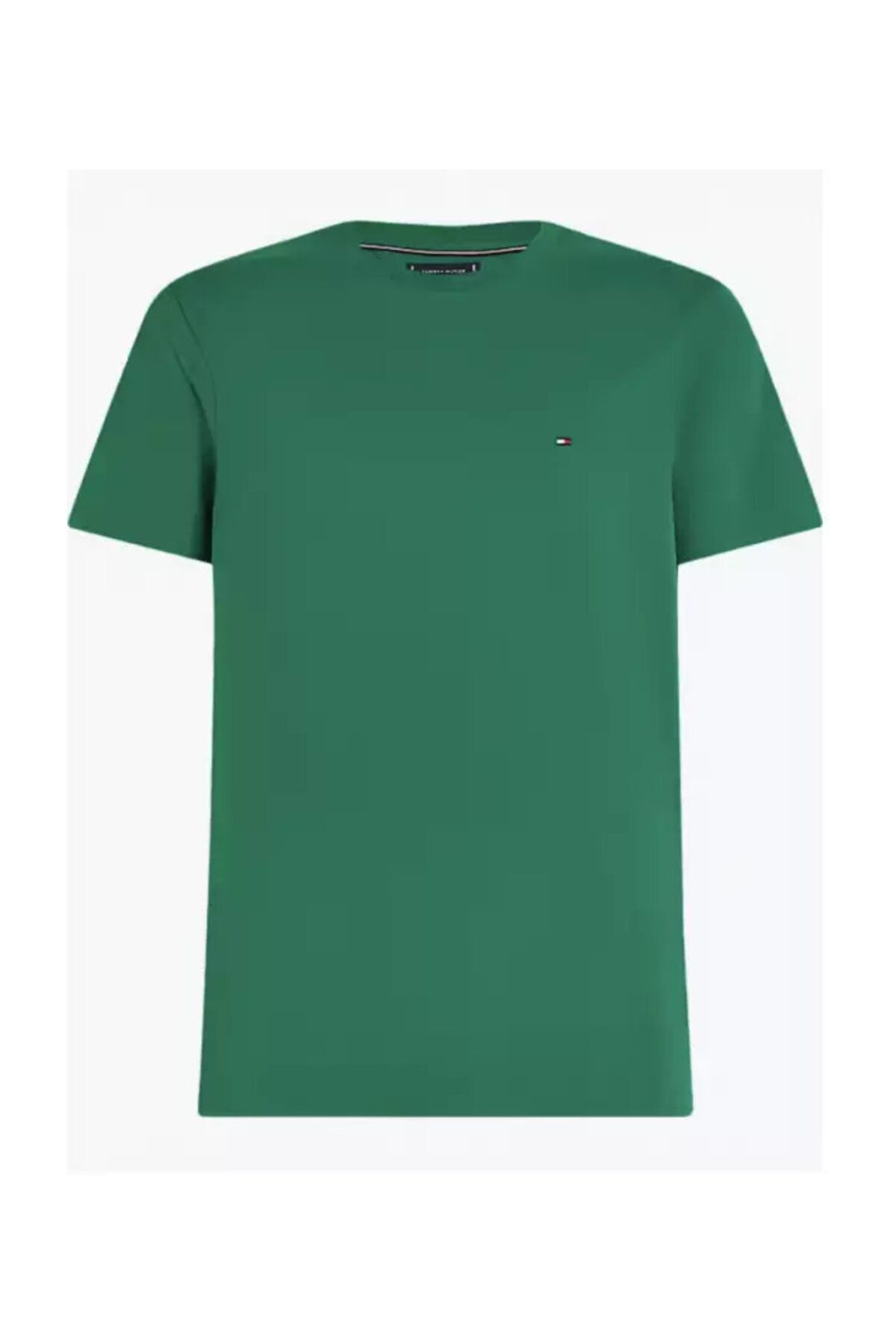 تی شرت پارچه ای آستین بلند پارچه ای باریک با یقه گرد مردانه MW0MW39995-L4F Tommy Hilfiger