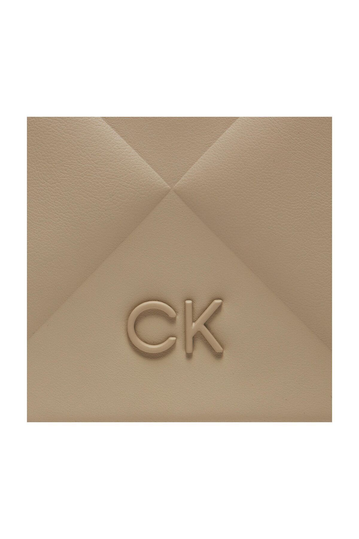Calvin Klein-Világos bézs női Crossbody táska - 18x28x8 cm K60K 611759 PEA 2