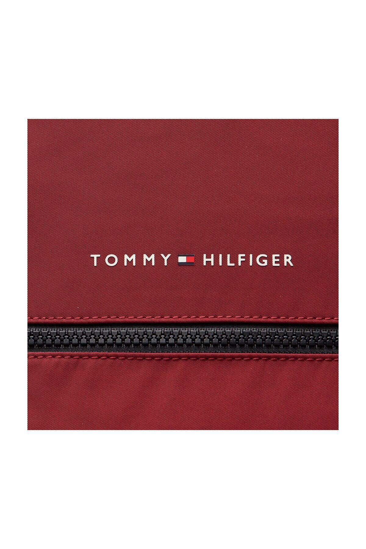 Tommy Hilfiger-45x30x15 Red Men's Zippered Backpack Th Horizon Backpack 1