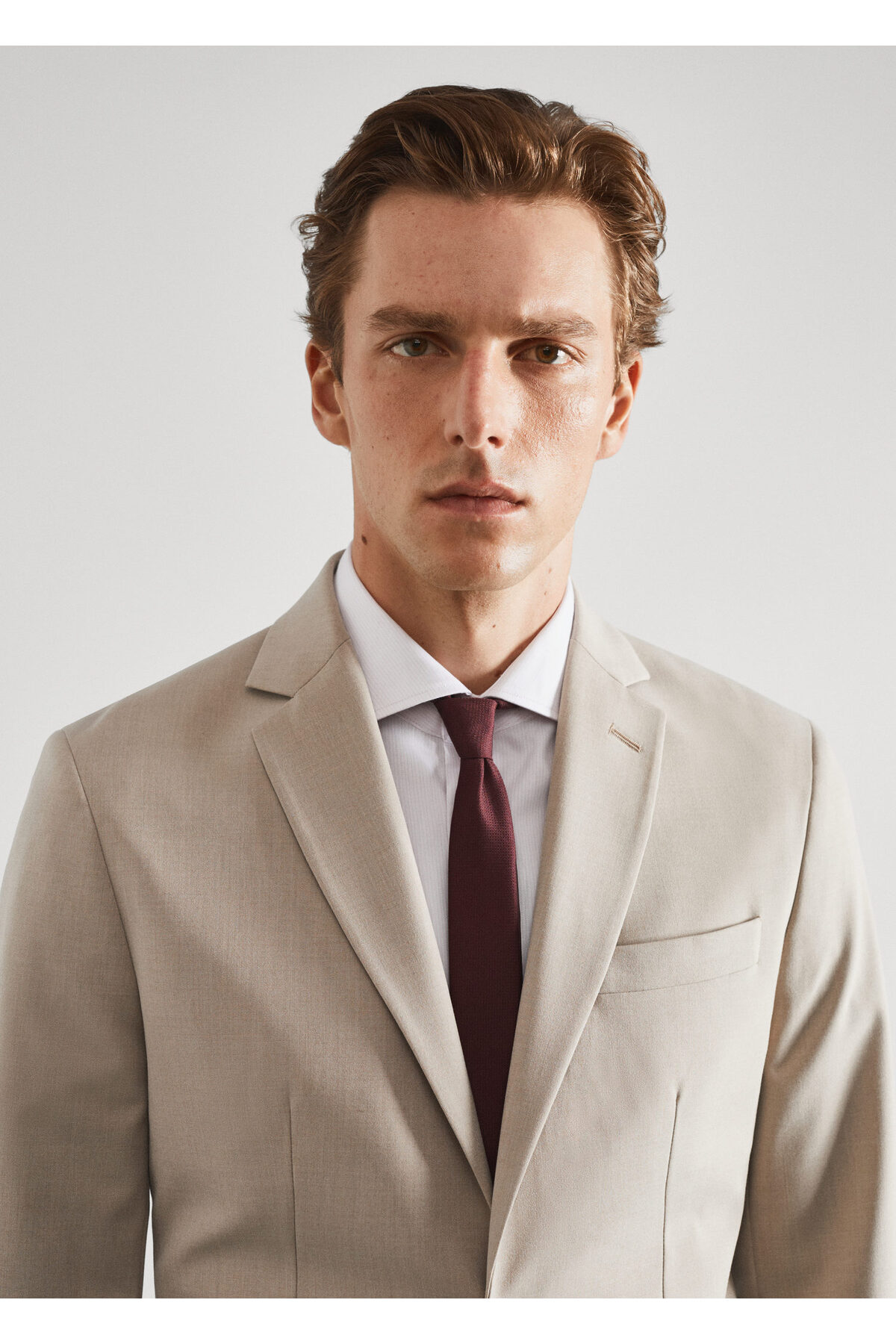 ژاکت مردانه بژ منگو | 57140550 اورجینال - تصویر 6