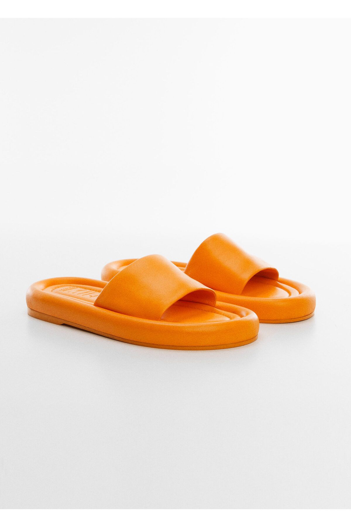 MANGO-Γυναικεία κίτρινα σανδάλια 57000345 9