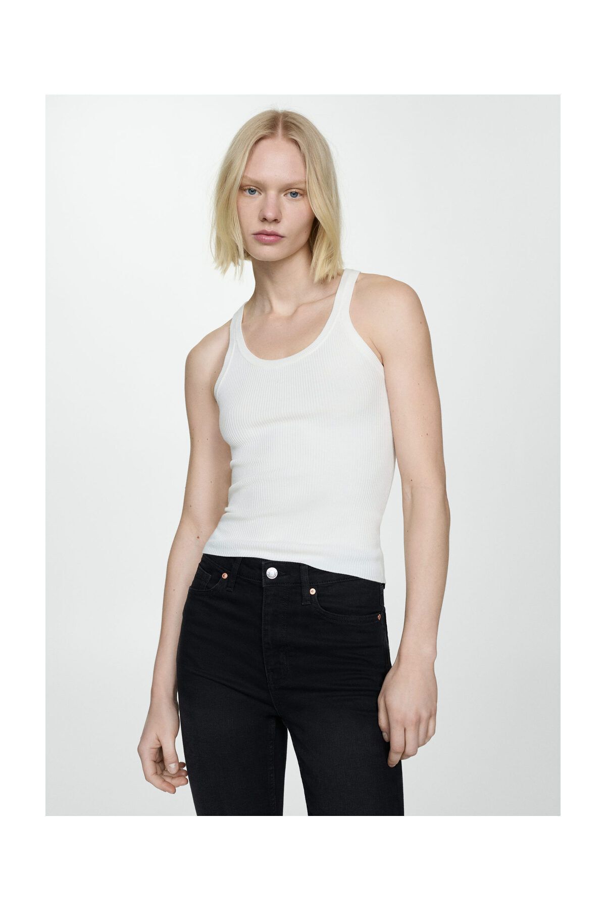 High-rise skinny jeans