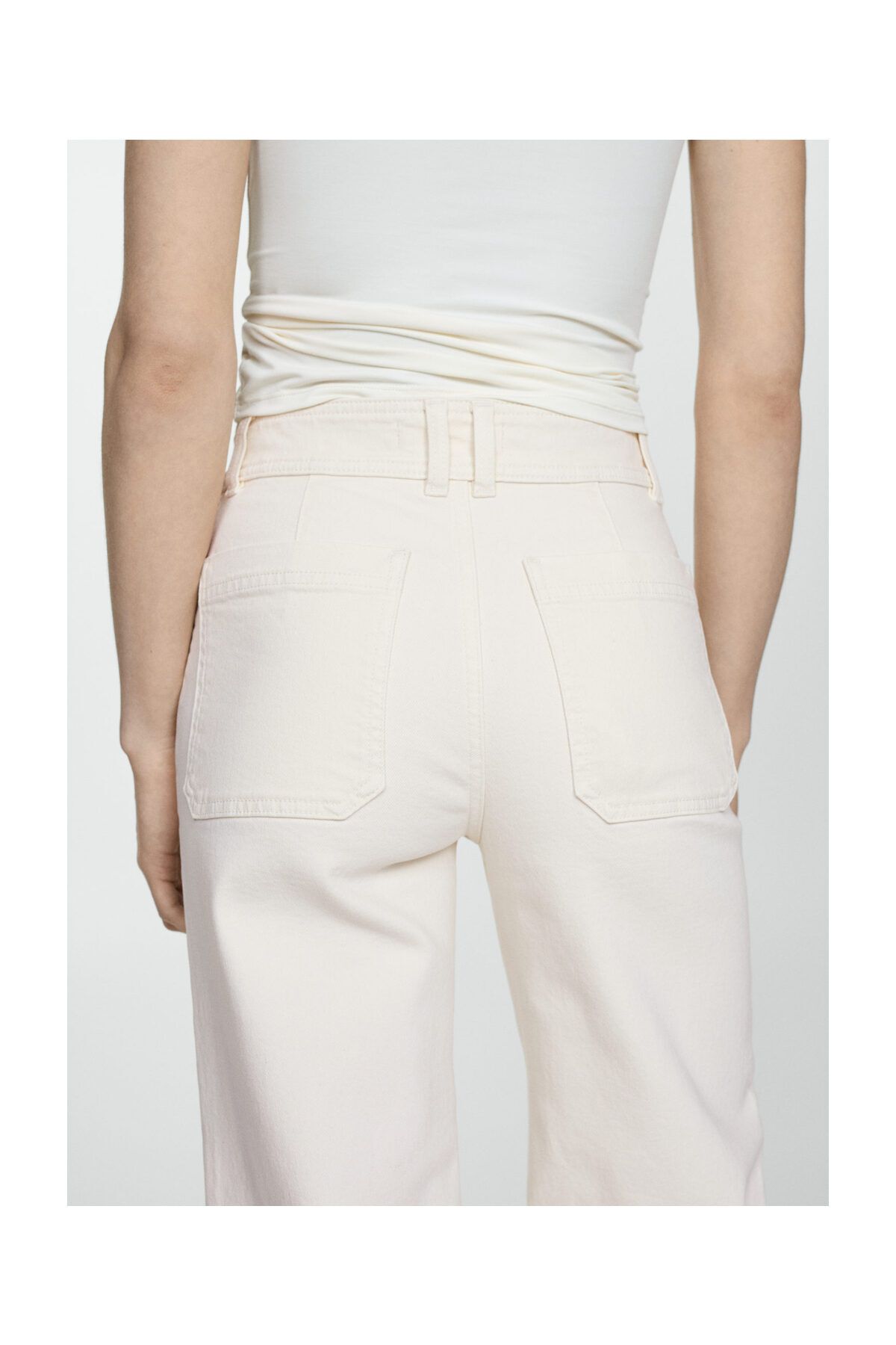 MANGO Woman-Vysoké culotte džíny Catherin 7