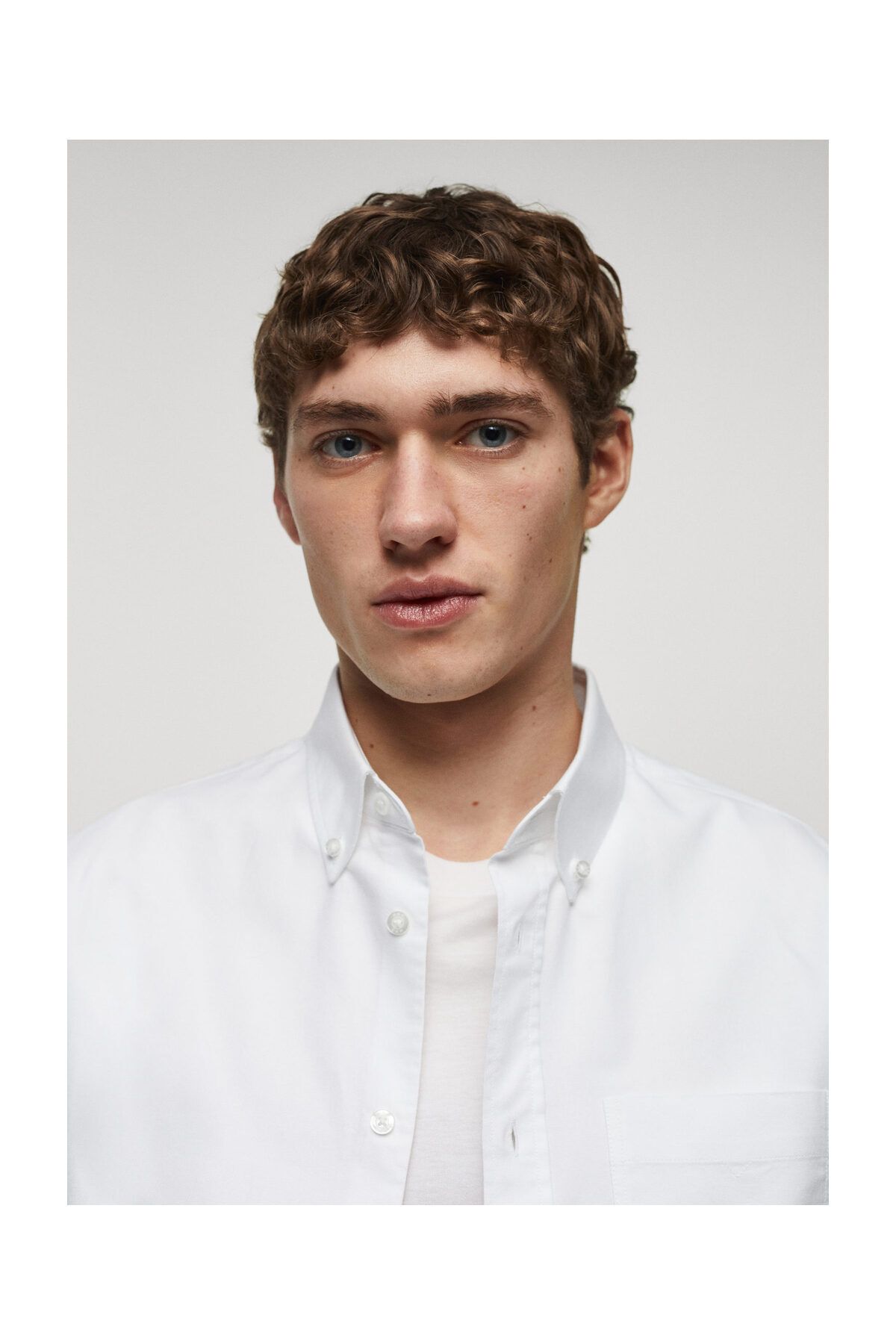 MANGO Man-Regular Fit Oxford-Baumwollhemd 7
