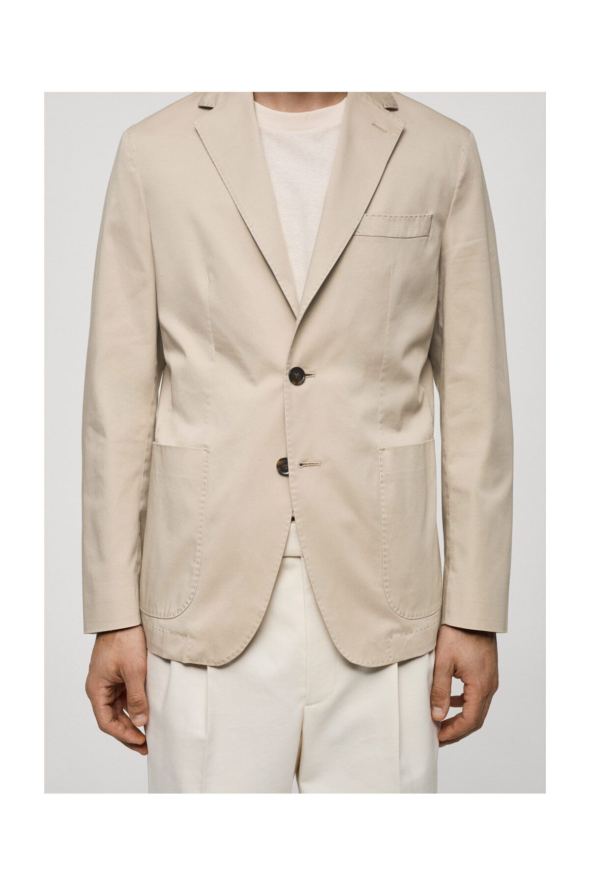 MANGO Man-Slim fit cotton blazer 5