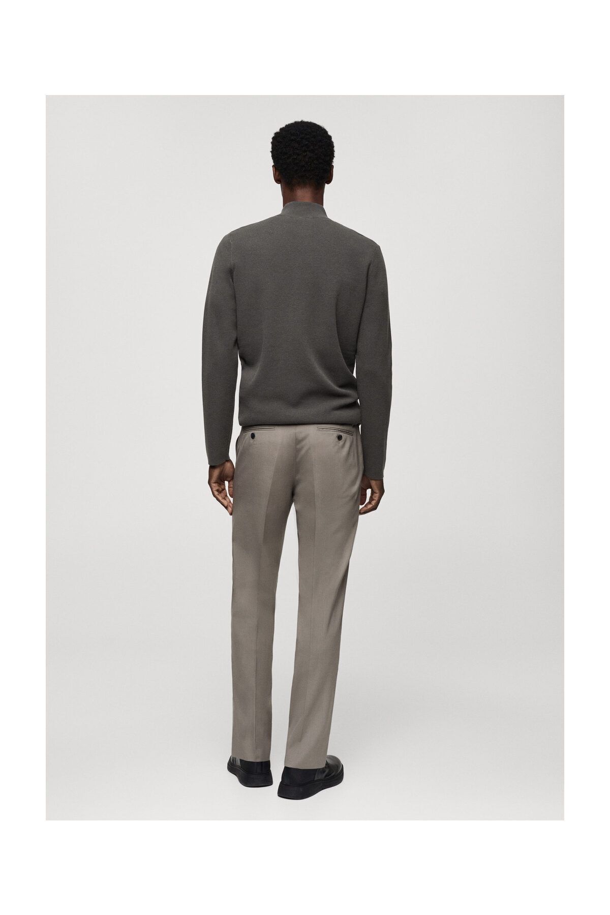 MANGO Man-Zipped high collar sweater 7